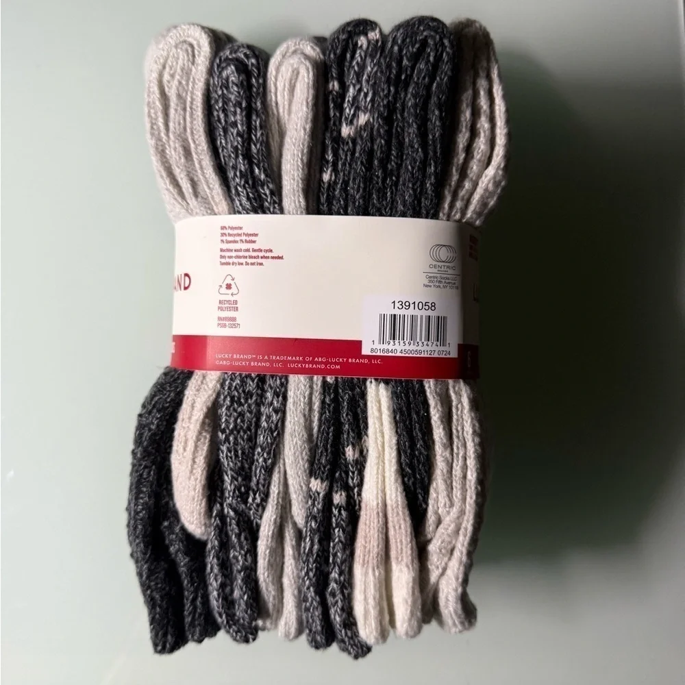 Lucky Brand Ladies' Boot Sock,‎ 6-pair | NWT